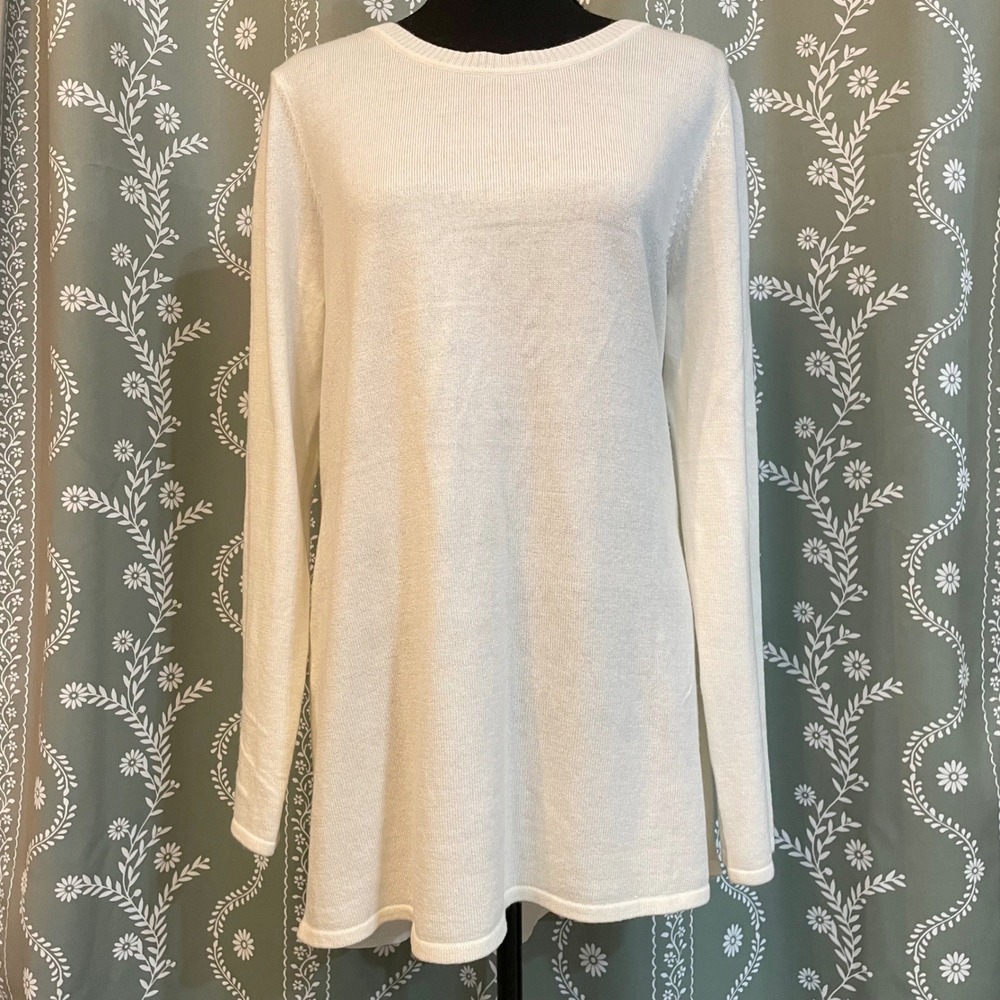 NEW Soft Surroundings Sirena Tunic Sweater Wool Alpaca Blend L NWT‎ Lightweight